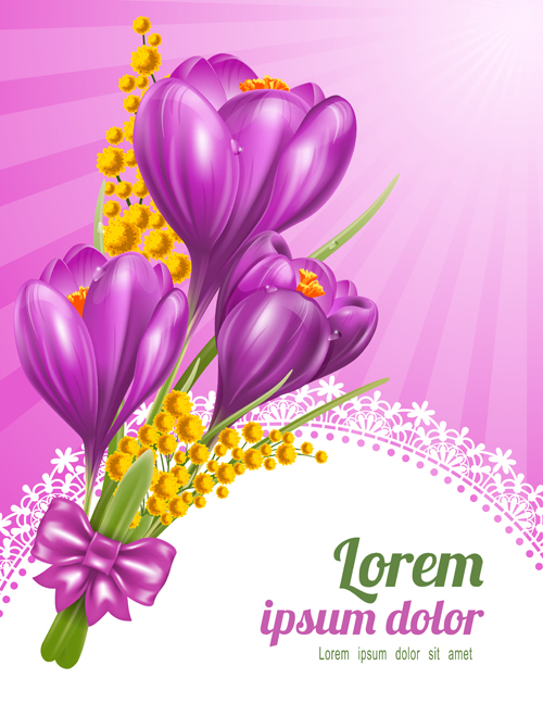 Beautiful Purple Flower Card