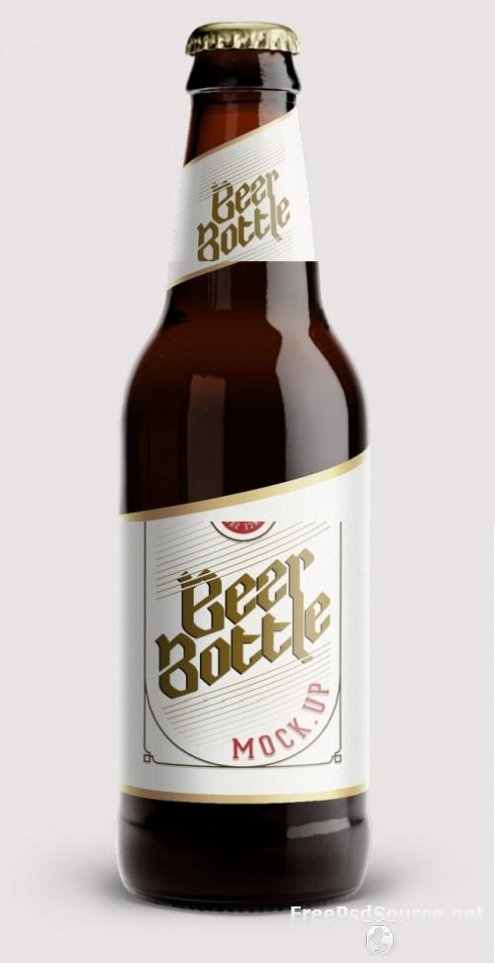 Beer Bottle Template Free