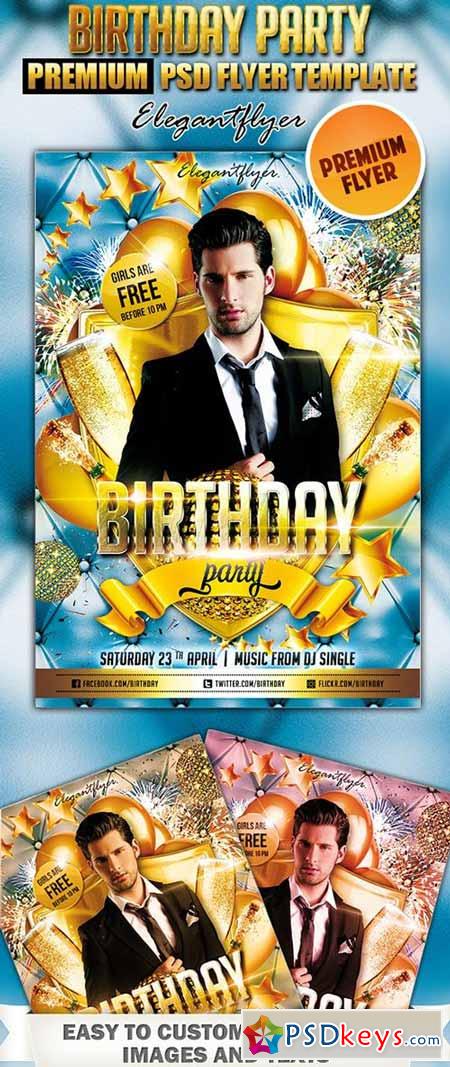 Birthday Party Flyer Templates