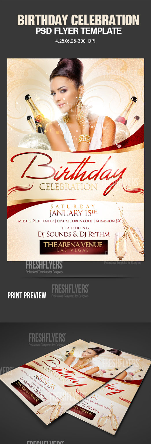 Birthday Party Flyer Templates