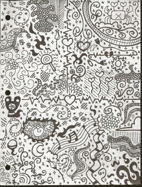 Black and White Doodle Art