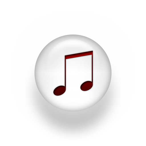 15 Red And White Music Icon Images