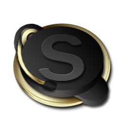 Black Skype Icon