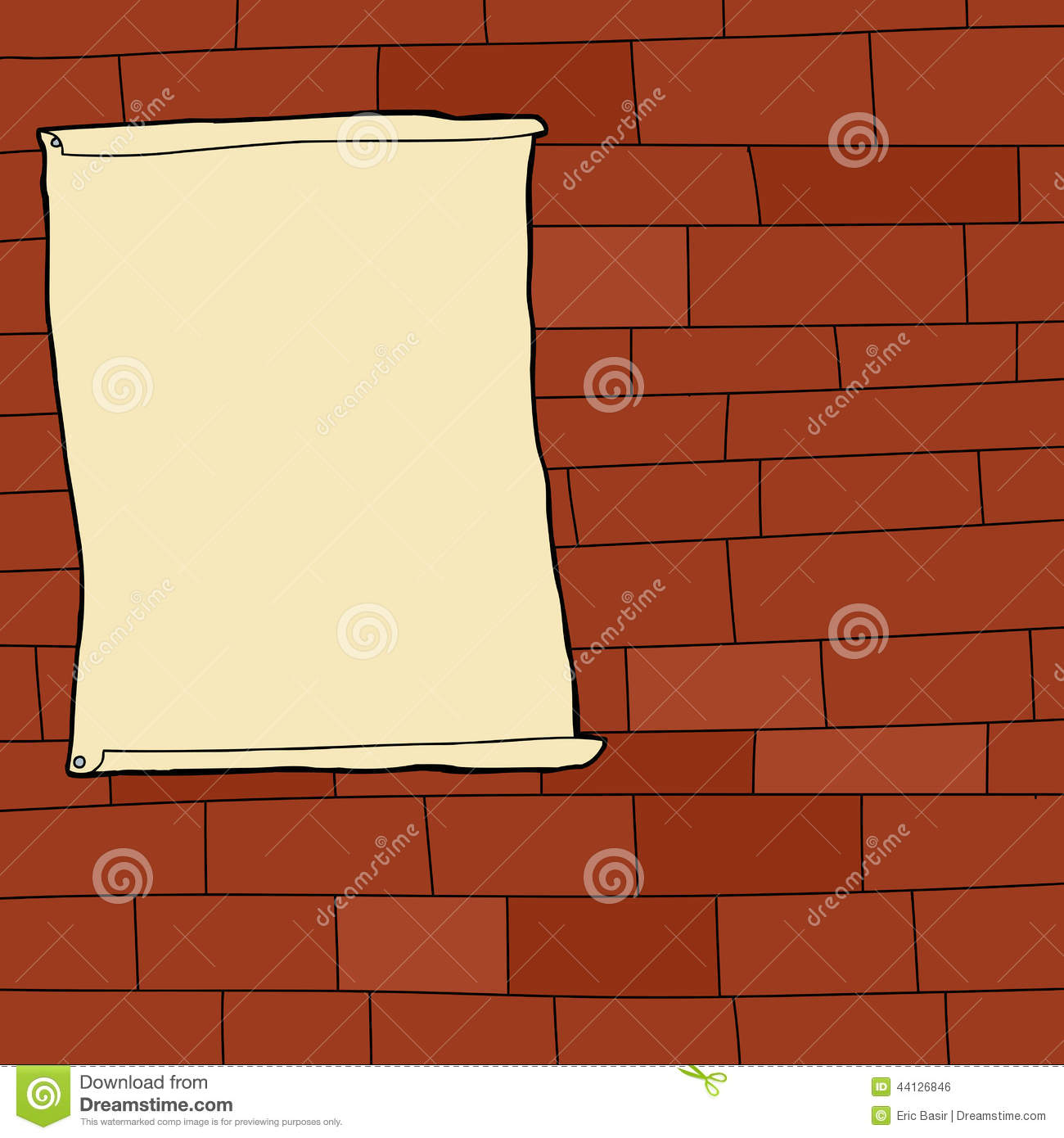 Blank Brick Wall Cartoon