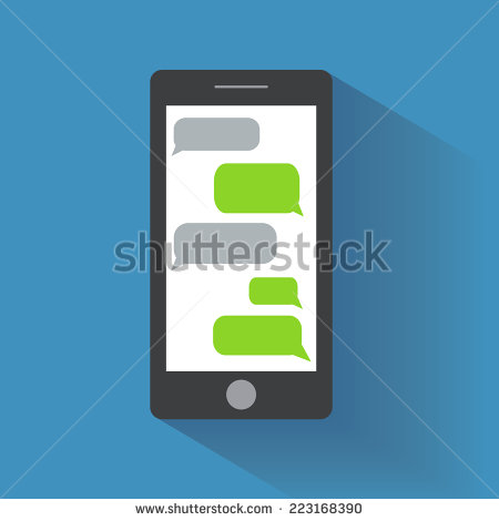 Blank Phone Text Message Bubble