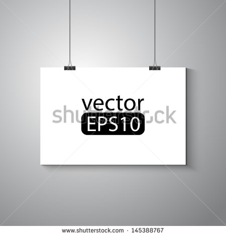 Blank Poster On Wall Blank Poster On Wall