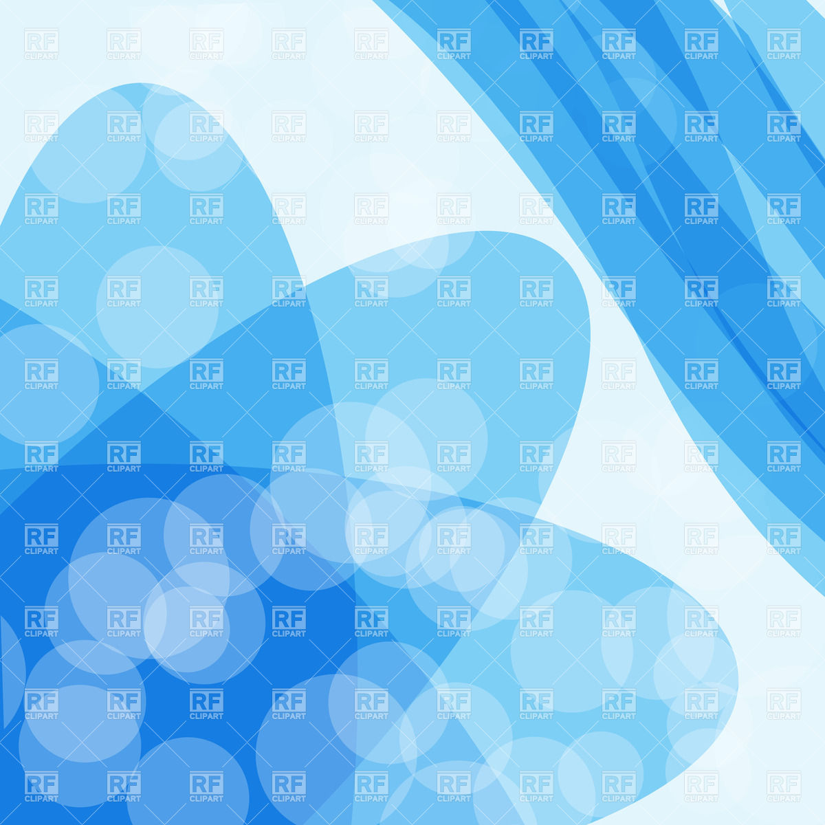 Blue Abstract Shape Clip Art