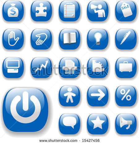 Blue Business People Icons Blue Business People Icons