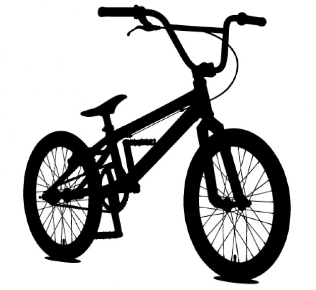 BMX Silhouette Vector Free