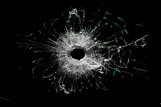 Bullet Hole Glass