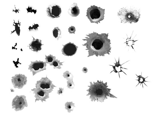 Bullet Hole Vector Free