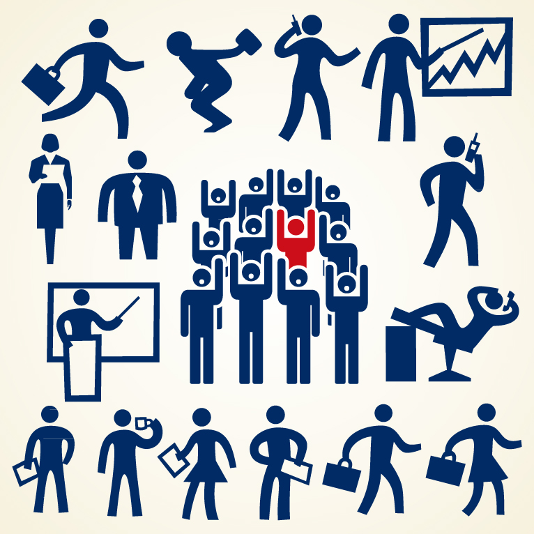 Business People Silhouette Vector Business People Silhouette Vector