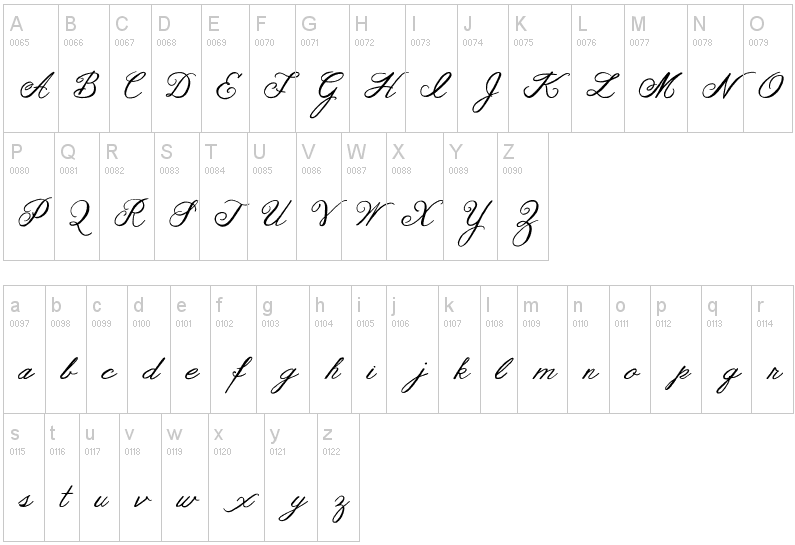 Calligraphy Font Templates