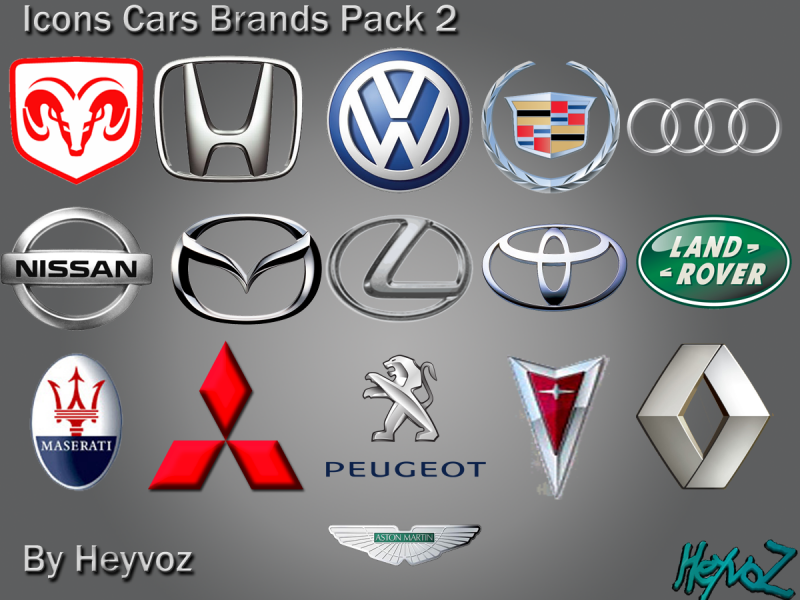 14 Car Brand Symbols Icon Images American Car Logos, Famous Car Brand