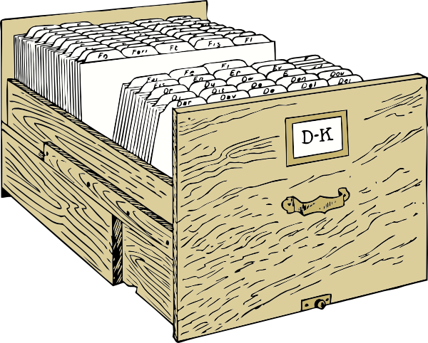 Cartoon File Cabinet Clip Art