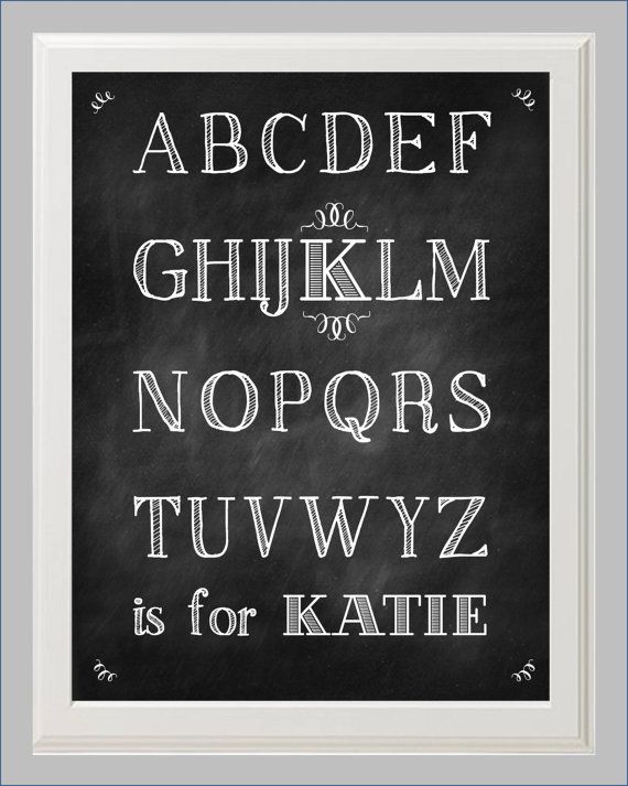 Chalkboard Font Alphabet