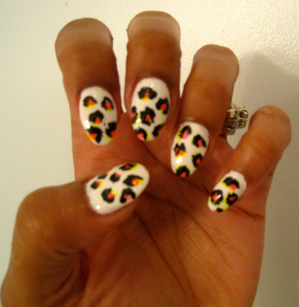 Cheetah Acrylic Nail Designs Cheetah Acrylic Nail Designs