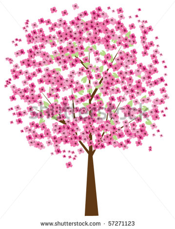 Cherry Blossom Tree Vector Cherry Blossom Tree Vector