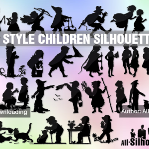 Children Silhouettes Photoshop Children Silhouettes Photoshop