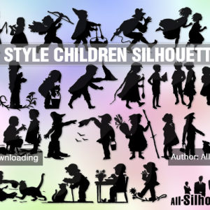 Children Silhouettes Photoshop