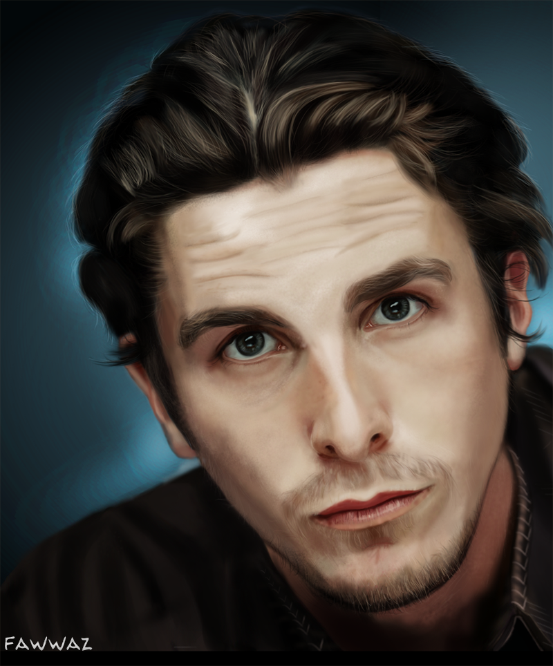 Christian Bale Painting