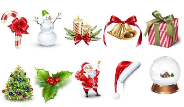 5 Merry Christmas PSD Files Images