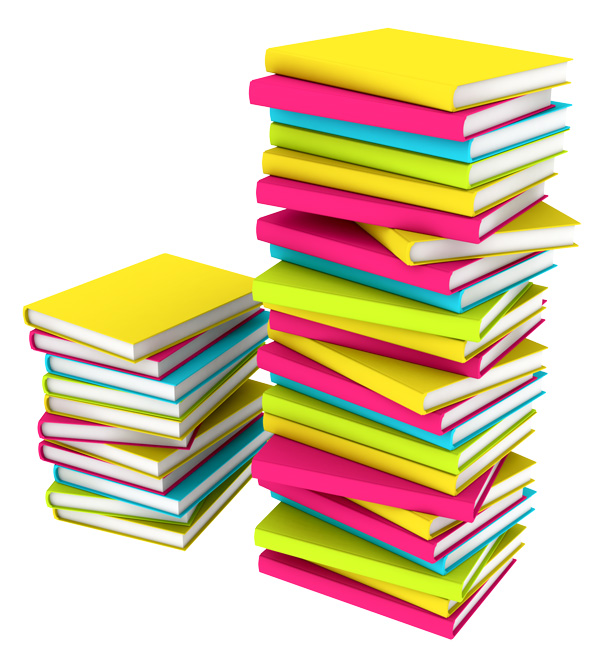 Colorful Stacks of Books