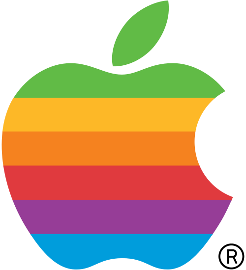 Computer Rainbow Apple Logo