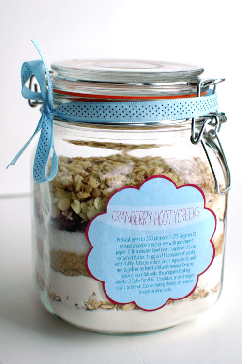 Cookies in a Jar Recipes with Labels