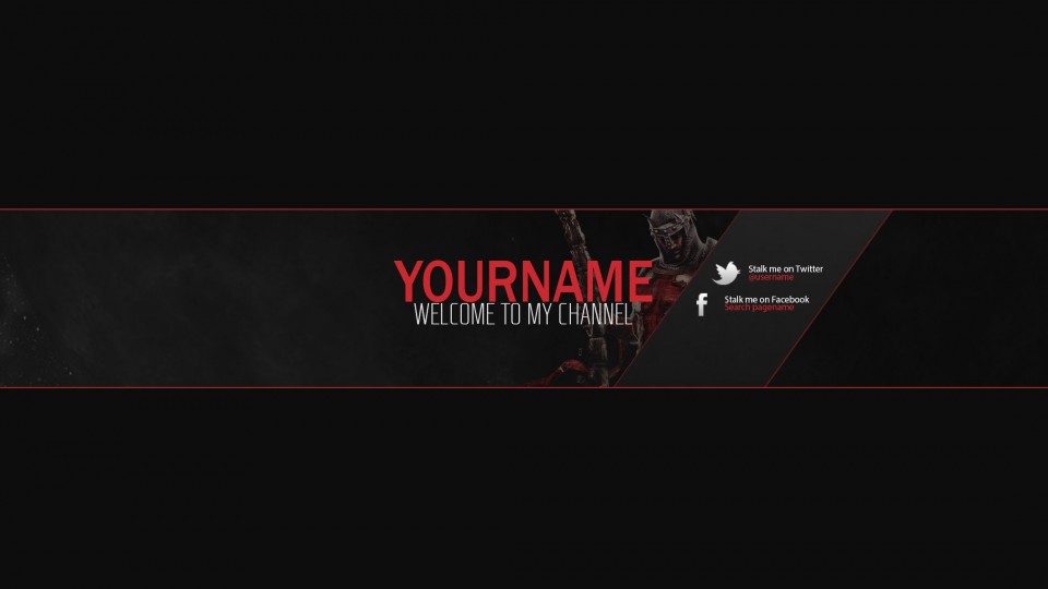 Cool YouTube Banner Template