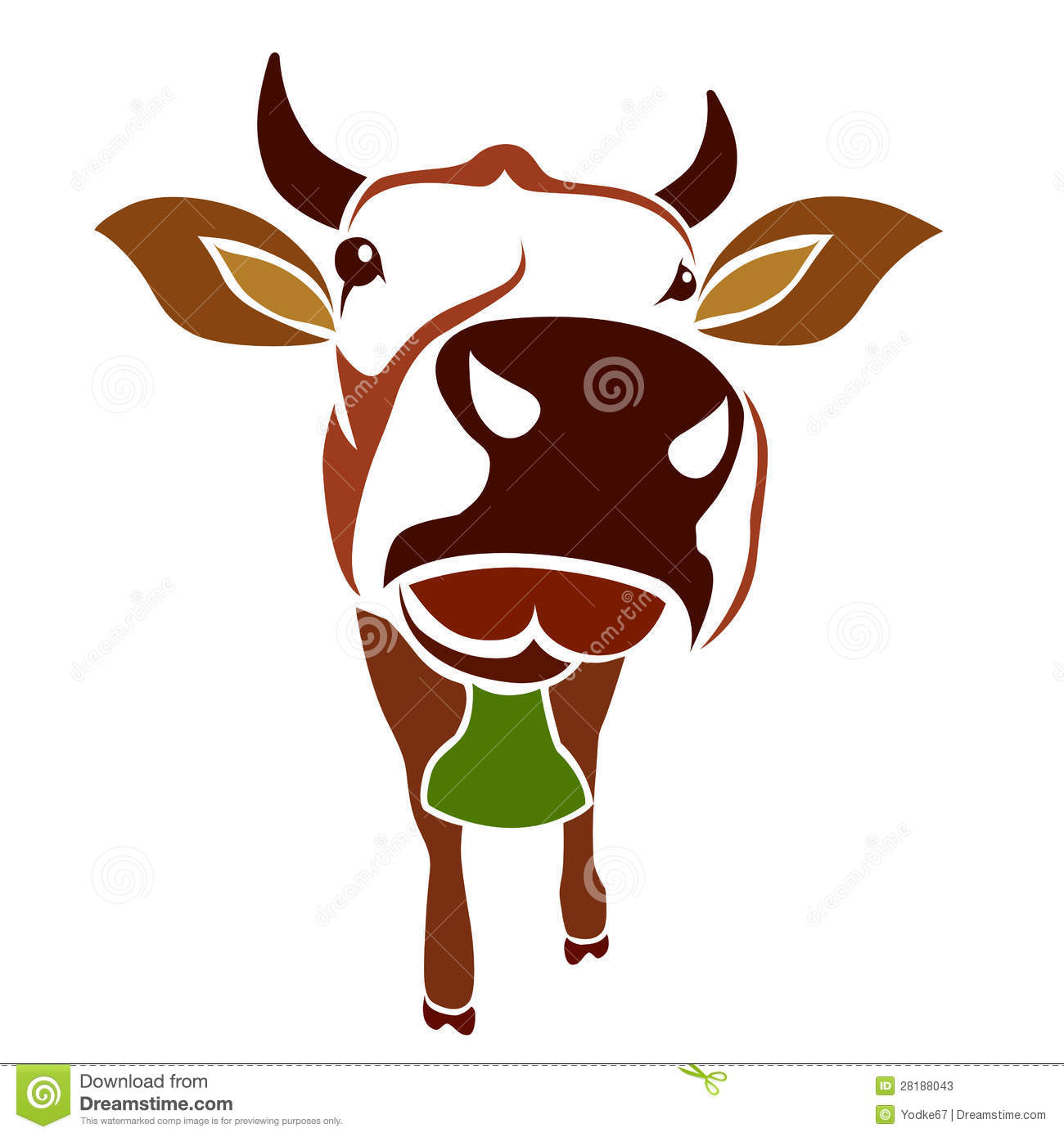 Cow Head Vector