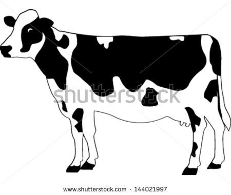 Cow Silhouette Vector