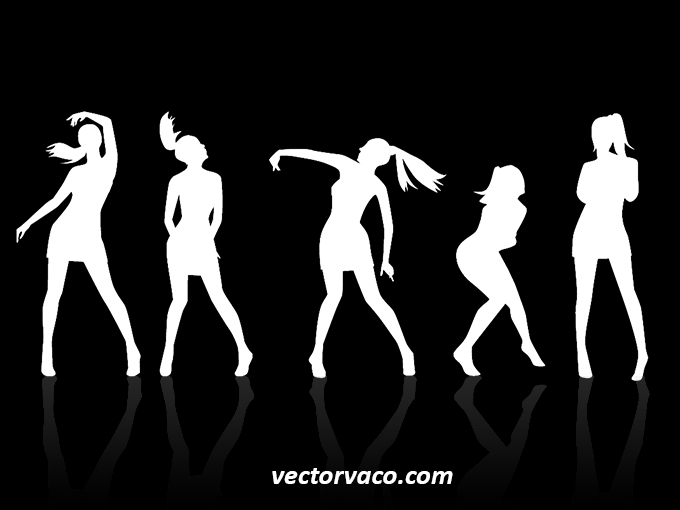 Dance Silhouettes Vector Free