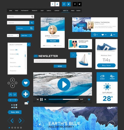 Dark Flat UI Dark Flat UI