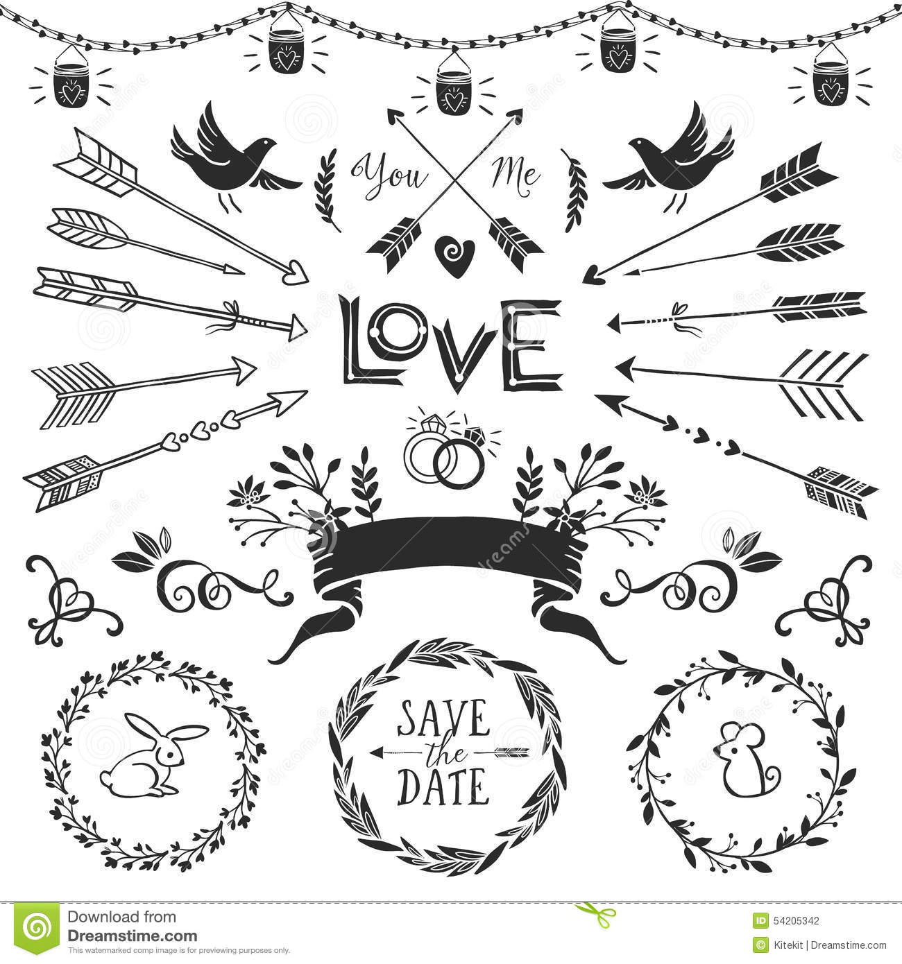 Decorative Hand Lettering Elements Decorative Hand Lettering Elements
