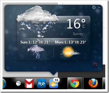 Desktop Weather Widget Windows 7