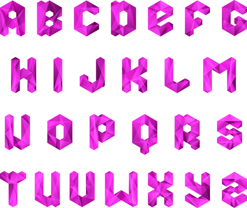 Different Fonts Alphabet Letters