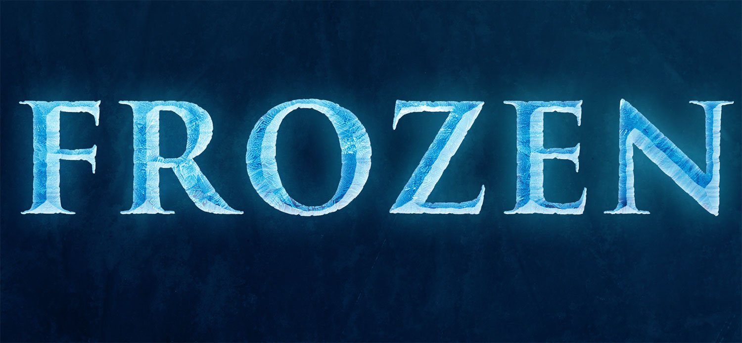 Disney Frozen Font Photoshop