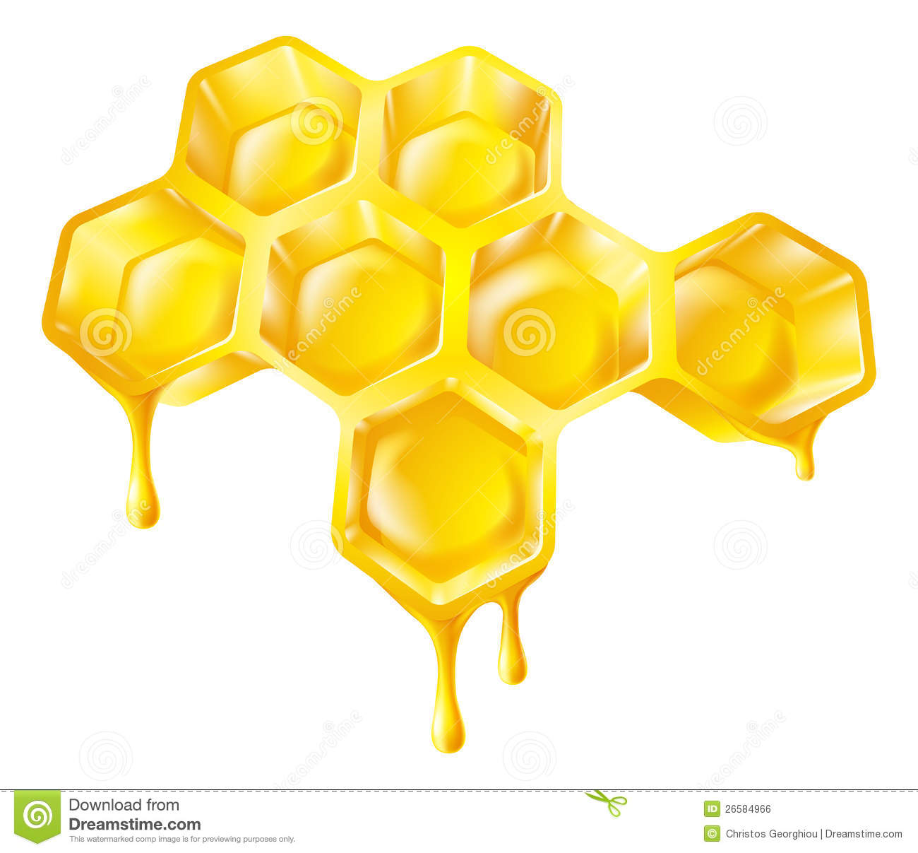 Dripping Honey with Honeycomb
