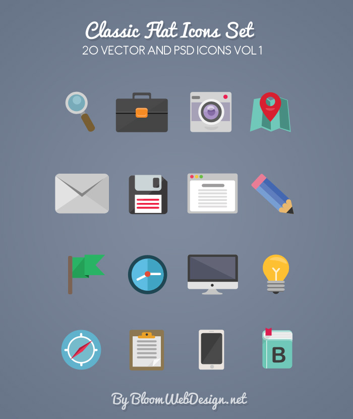 Flat Icons Free Download