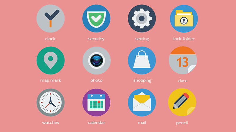 Flat Web Icons Free