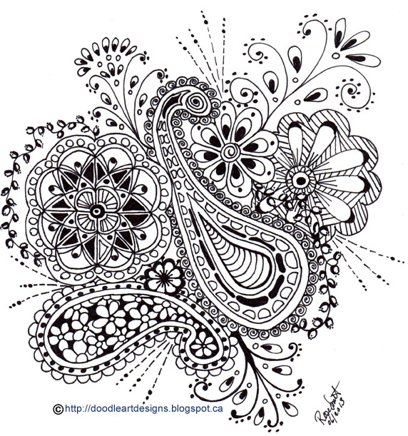 Flower Doodle Art Printables