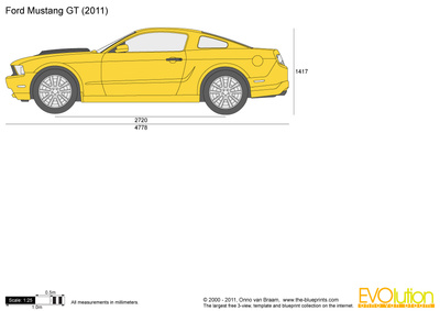 Ford Mustang GT Drawing