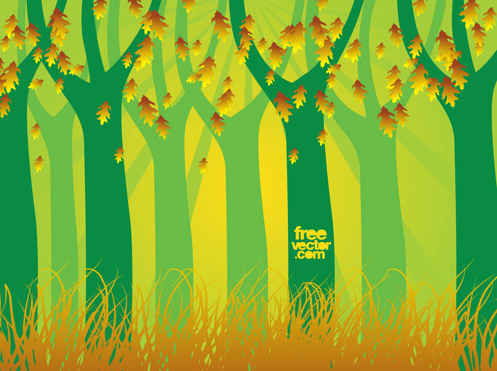 Forest Silhouettes Vector Free
