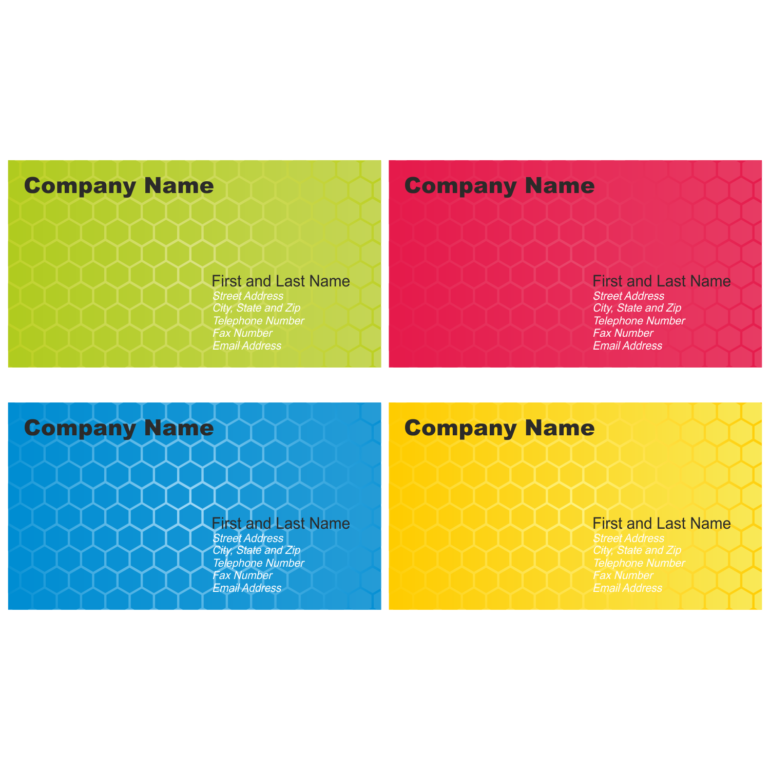 12 Business Card Design Templates Images