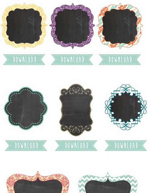 Free Chalkboard Design Elements