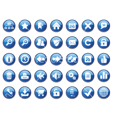 Free Internet Icons Vector Set