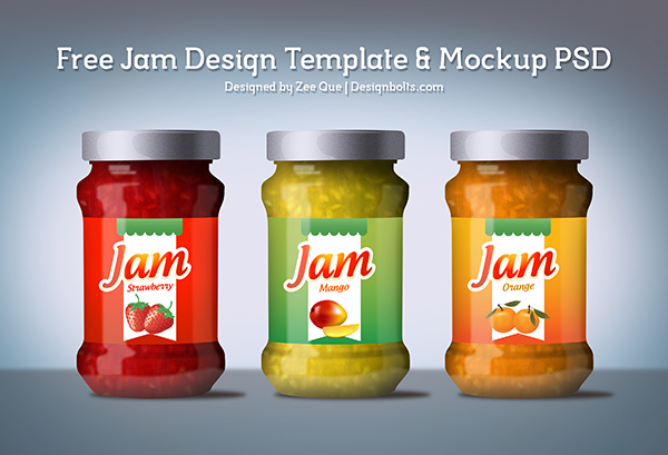 17 Jar Label PSD Images