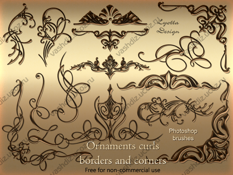 Free Ornament Photoshop Brushes