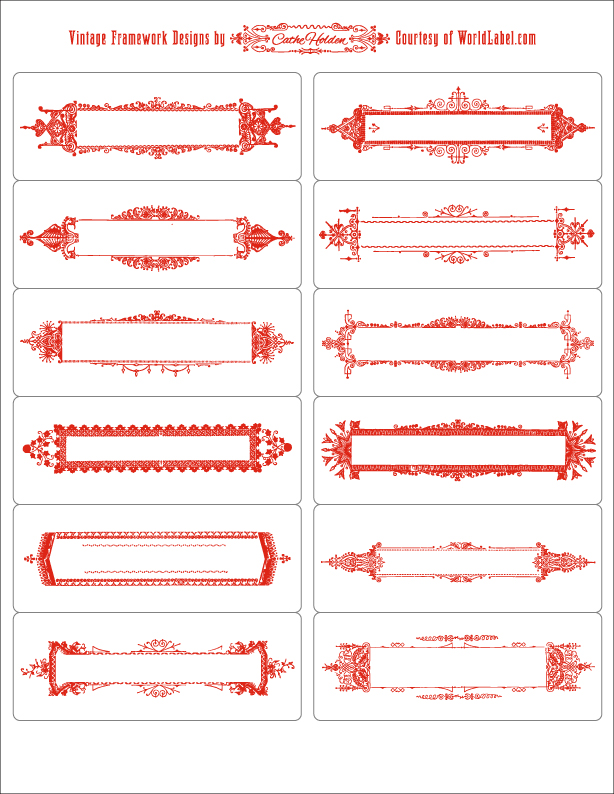 Free Printable Vintage Label Templates